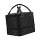 thumbnail image 4 of Organizador de esmaltes de uñas de doble capa, estuche portátil para guardar manicura, bolsas para el cuidado de las uñas, estuche para secador de uña Cremallera negra, 4 of 5