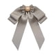 thumbnail image 3 of Broche Con Lazo Preatado Para Mujer, Alfiler De Corbata Para Bufanda, Uniforme, Aniversario, Gris, 3 of 3