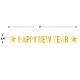 thumbnail image 2 of Banner Beistle de decoración dorada de Feliz Año Nuevo 20 cm x 2 m, 2 of 6