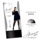 thumbnail image 3 of Medias Hanes Curves Control Top, opacas, absorbentes, negras, 1 unidad, 3 of 4