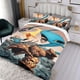 thumbnail image 3 of Los Cuatro Fantásticos Conjunto de sábanas temático, trío de piezas, cómodo y amigable con la piel, diseño único, regalo de decoración para el hogar para familiares, amigos y fans,173cm *218cm, 3 of 6