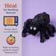 thumbnail image 4 of Peluche Therapeutic Warmies con forma de araña, 33 cm, pesado, color lavanda, 4 of 6