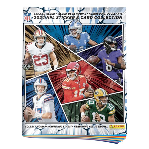 Álbum de cromos Panini 23 × 27 cm 72 páginas 2024‑25 NFL