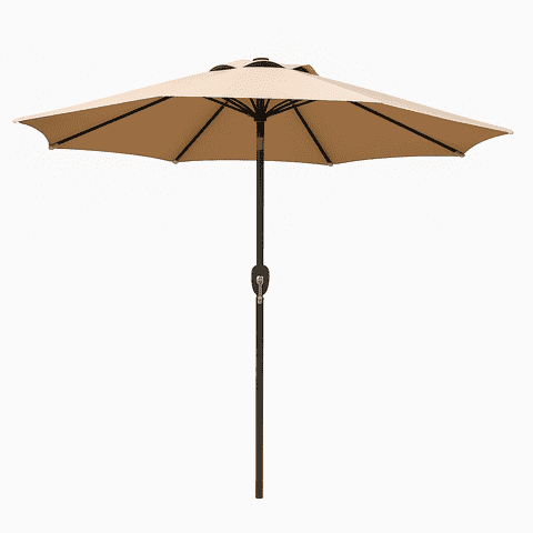 Javimate - Quitasol Terraza Recto 2,7 Mt Café