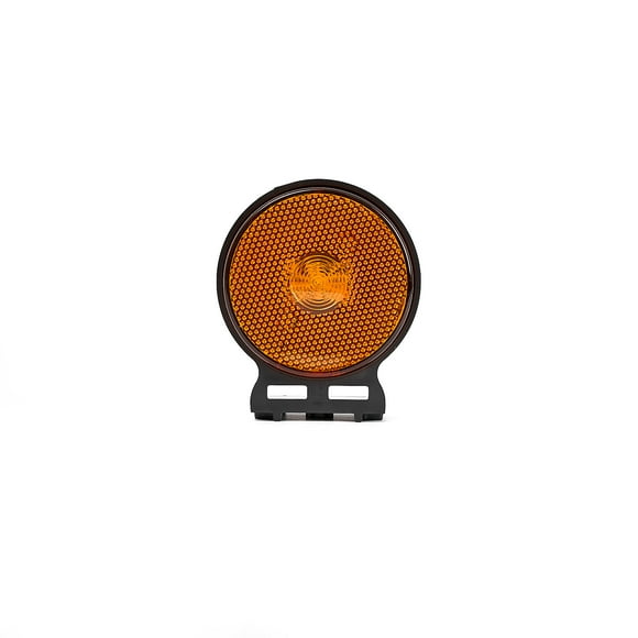 Foco Lateral Led Ambar 12 Y 24 Volts Con Soporte