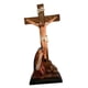 thumbnail image 3 of Escultura Católica Santa Cruz De Jesús Con Estatuilla Madre Para Escritorio Estante Del Hogar, 3 of 5