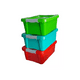 thumbnail image 2 of Pack 4 Caja Organizadora 14 Lt Cierre Ganchos Colores, 2 of 2