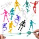 thumbnail image 2 of Juguetes esqueleto JOICEE de Halloween elásticos, 24 piezas, colores surtidos, 2 of 6