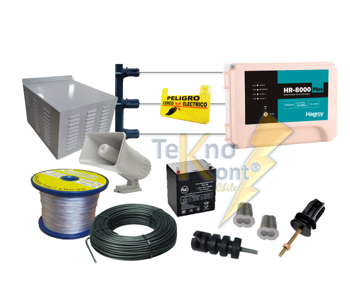 Kit 210 Metros Cerco Electrico Hagroy Hr
