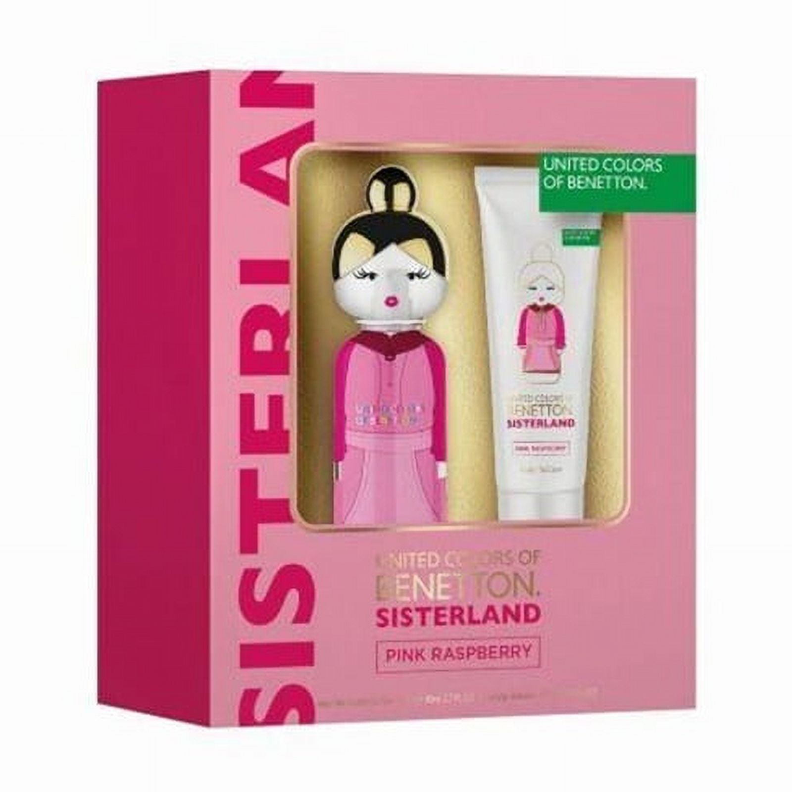 Benetton - Set Sisterland Pink Rasberry Edt 80Ml + Body Lotion 75Ml Mujer