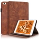 thumbnail image 1 of Funda con relieve del Árbol de la Vida para tablet ipad mini 1/2/3/4/5 con soporte, ranuras para tarjetas y soporte para lápiz óptico. Marrón, 1 of 6