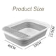 thumbnail image 4 of Caja de arena plegable para gatos, impermeable, de viaje, con entrada baja y pedal antisalpicaduras para gatos de todos los tamaños., 4 of 6