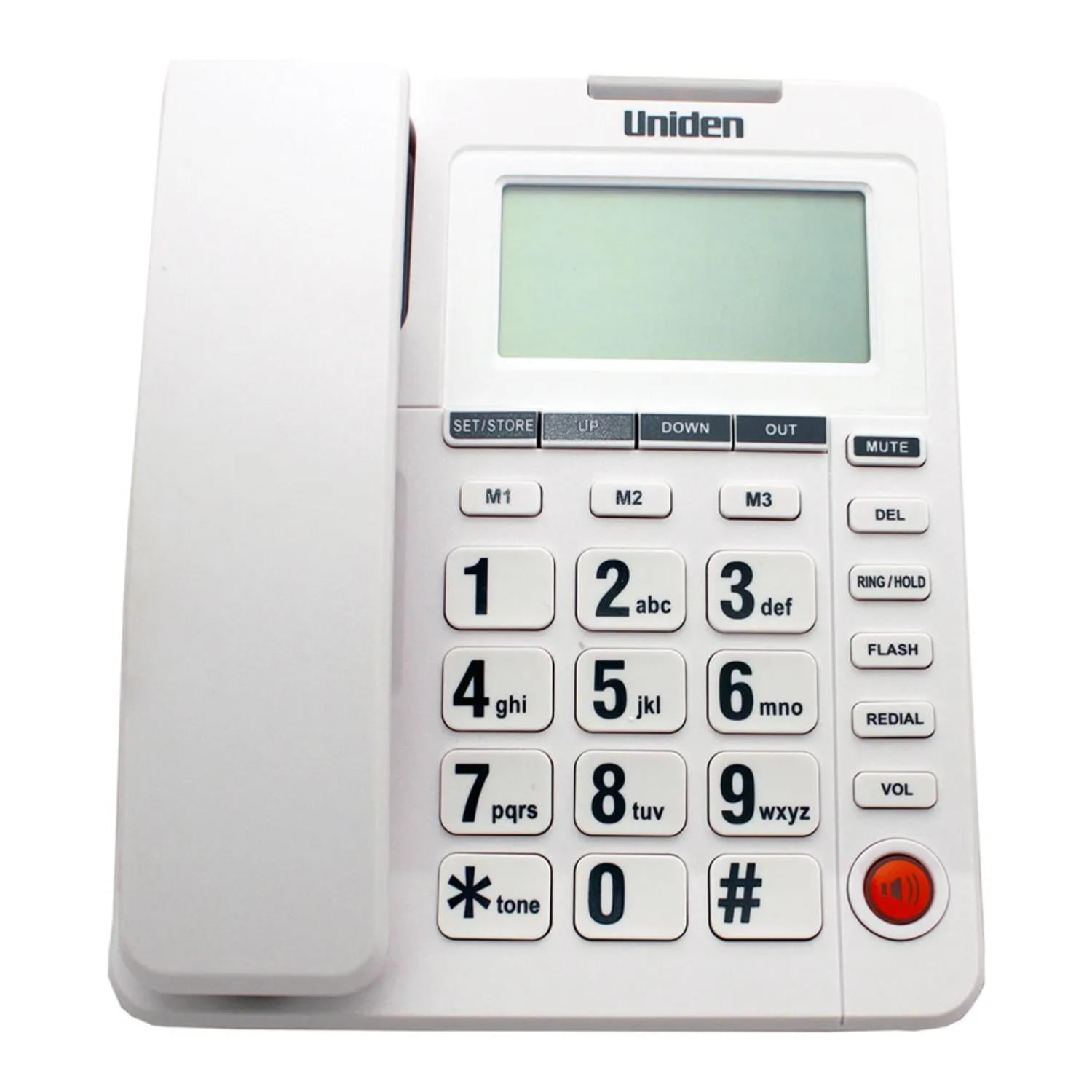 Uniden - Telefono Sobremesa Altavoz Unidireccional Blanco 7408