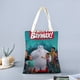 thumbnail image 2 of Baymax de Big Hero Bolso de tela con estampado de lienzo para mujer, bolsa de compras reutilizable y estética, con cremallera interior, regalo para mujer,40*40cm., 2 of 6