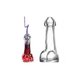 thumbnail image 2 of Pack 12 Vasos Tipo Pene Vidrio Cocteles, 2 of 3