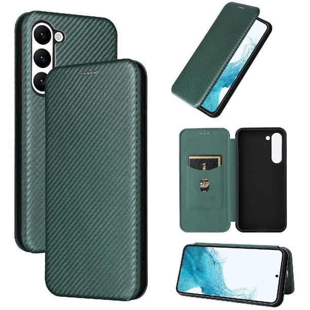Funda Flip para FOXDOCK Samsung Galaxy S23 - Funda magnética de negocios, funda protectora delgada