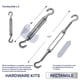 thumbnail image 3 of Kit de Herrajes para Toldo de Sombra Windscreen4less 20 cm Resistente, 3 of 7
