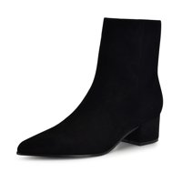 Bootie Nine West Maribu Para Mujer, Gamuza Negra, Con 8.5Us