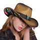 thumbnail image 1 of Sombrero WELLATENT Cowboy de Paja con Ala Enrollada y Patrón, 1 of 6