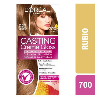 Coloración Cabello Sin Amoníaco Rubio 700 1 Un Casting