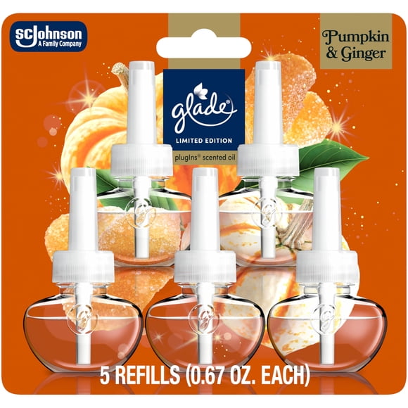 Recambios para ambientador Glade Plugins de calabaza y jengibre, 100 ml