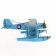 thumbnail image 4 of Avión A Escala Hidroavión Colección Decoración Vintage Azul, 4 of 7