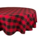 thumbnail image 1 of Mantel DII Buffalo Check Collection 70 redondo rojo y negro, 1 of 5