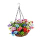 thumbnail image 5 of Flores Colgantes Artificiales En Maceta De Cesta Para Boda En El Patio Exterior, Coloridas, 5 of 5