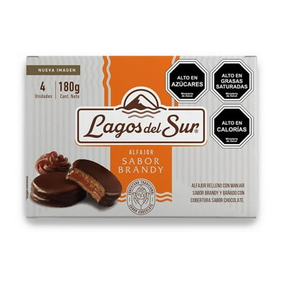 Alfajor Brandy 4Un 180 G Lagos Del Sur