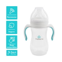 Motherna - Mamadera Boca Ancha Con Asas De 240Ml Mothern Blanco