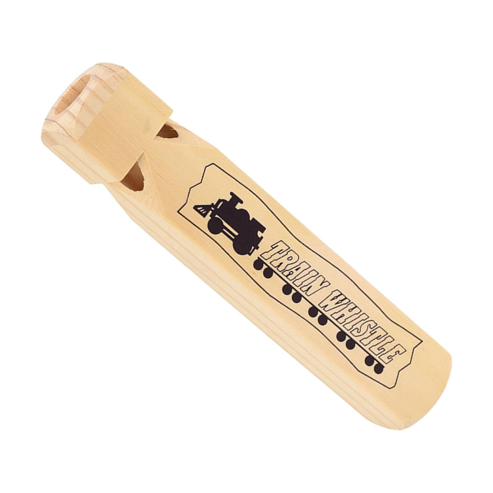 Magideal - Silbato De Tren De Madera Para Niños, Instrumentos Musicales De Juguete Para Niños, Educación Temprana, Instrumento De Percusión Montessori, Silbato D