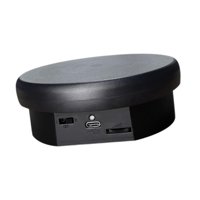 Ioensy - Soporte Giratorio Eléctrico Para Presentación De Joyería, Rotación Versátil De 360° Para Modelo 3D, 12Cm, Negro