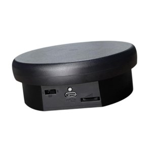 Ioensy - Soporte Giratorio Eléctrico Para Presentación De Joyería, Rotación Versátil De 360° Para Modelo 3D, 12Cm, Negro