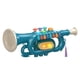 thumbnail image 4 of Instrumento de 8 notas, juguetes musicales, instrumentos musicales portátiles con luz y sonido, Mini instrumento de trompeta para niños, juguetes para , trompeta azul, 4 of 5