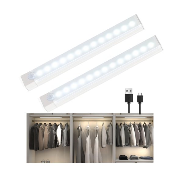 Luz bajo gabinete AXHHTVCGY 20 cm blanca (2 unidades)