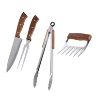 Set Parrilla 4 Piezas Acero Inoxidable Arthome Par28