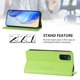 thumbnail image 3 of Funda Billetera con Soporte para Samsung Galaxy S20 FE Bloqueo RFID Plegable Verde claro, 3 of 6