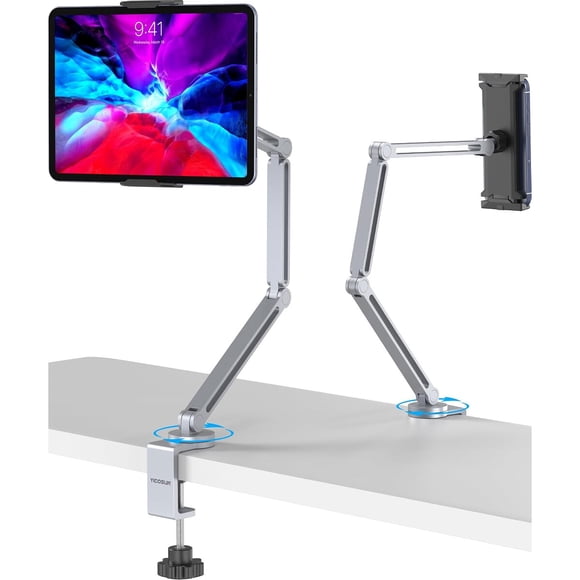 Soporte de brazo para tablet YICOSUN D21, 4 puntos, de 7 a 13 pulgadas