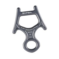 Magideal - 30Kn 8 Figuras Descendente Basturando Rappelling Gear Gear Bastre Aleación De Aluminio De Aluminio Para Operaciones Expansión Al Aire Libre Climbre De Gris