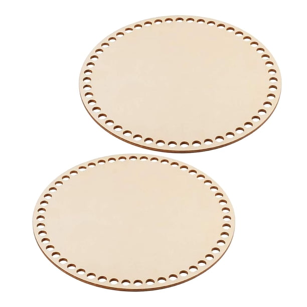 Fondos de cesta de madera para tejer, Base de cesta de redonda moldeador de Base de fondo de madera en blanco para manualidades de tejido de