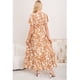 thumbnail image 3 of Maxi Vestido Largo Mujer Cruzado Manga Corta Estampado 3368, 3 of 3