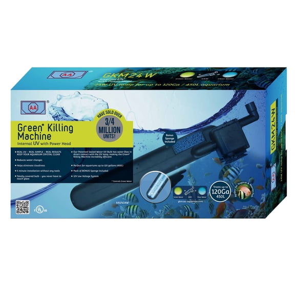 Limpiador UV para Acuario AA GKM24W para Tanques de 450 L
