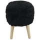 thumbnail image 2 of Pouf Bird Negro Piel Sintética 35x35x45 cm, 2 of 3