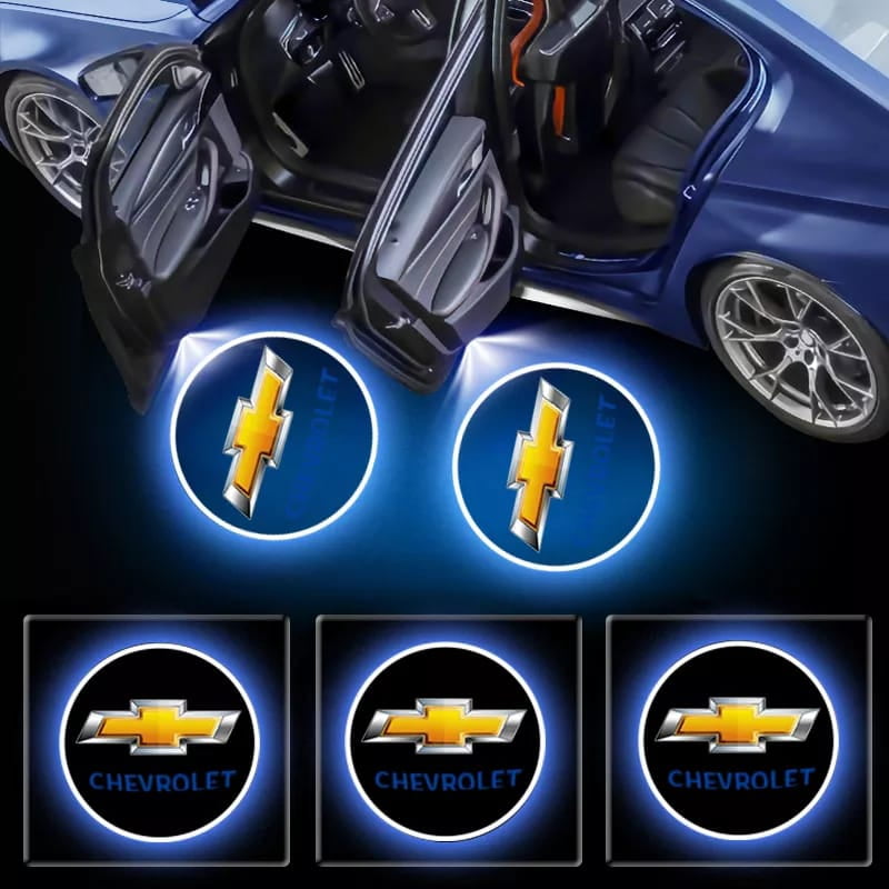 Genérico - X2 Luces Led De Cortesía O Bienvenida Para Puertas Autos A Bateria Chevrolet