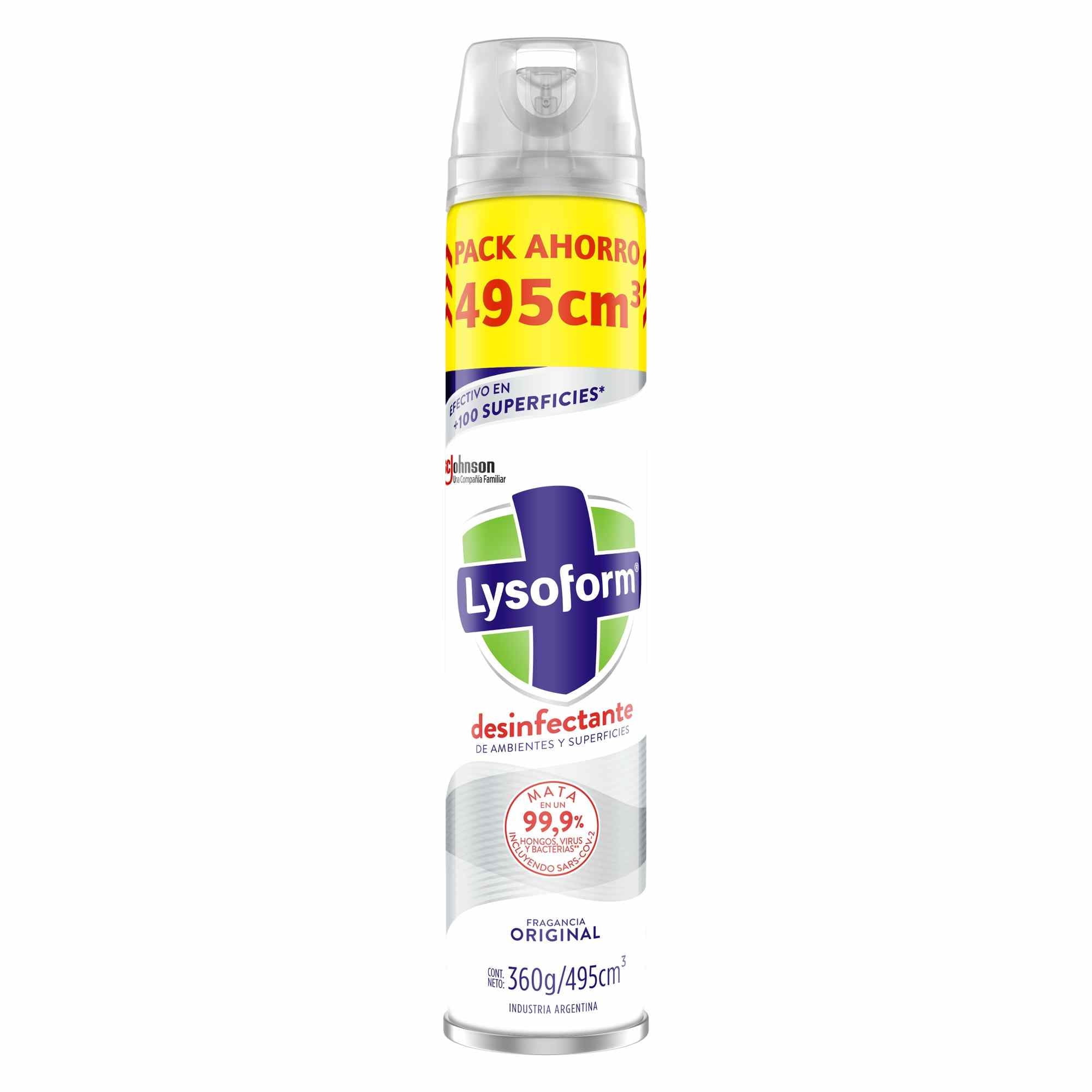 Desinfectante De Ambientes Aerosol Original Lata 495 ml Lysoform