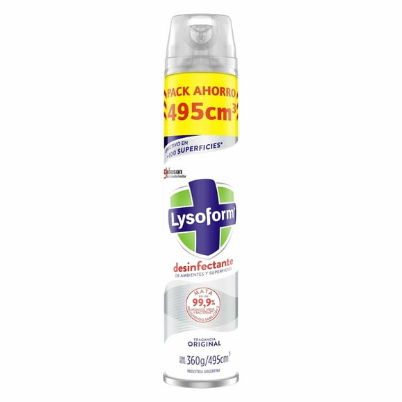 Desinfectante de ambientes Aerosol Original Lata, 495 ml