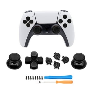 Botones Abxy Y D-Pad Metal Aaronmei Negro