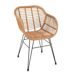 Klik Muebles - Butaca Con Apoyabrazos De Terraza Rattan Grecia Color Madera