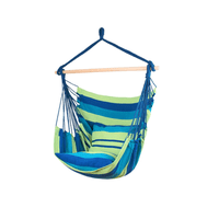 Genérico - Silla Hamaca Colgante Con Cuerda + 2 Cojines Columpio Jardín