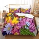 thumbnail image 1 of Juego de funda nórdica con estampado 3D de flores y plantas, fundas de cama con cremallera, juego de 3 piezas, suave y fácil de cuidar para jóvenes, niños y adultos., 1 of 3
